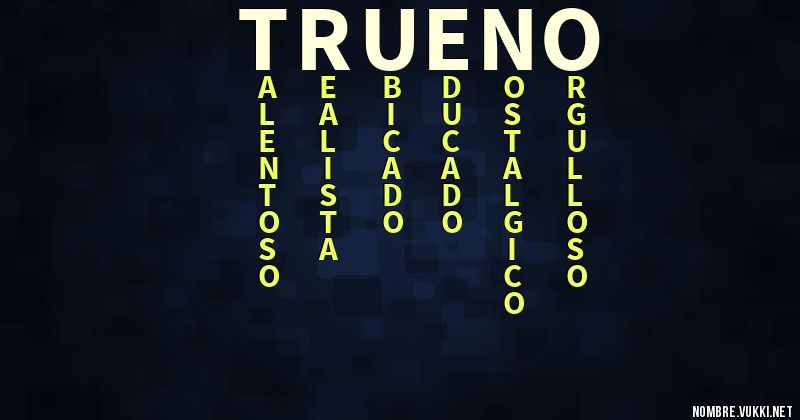 Acróstico trueno