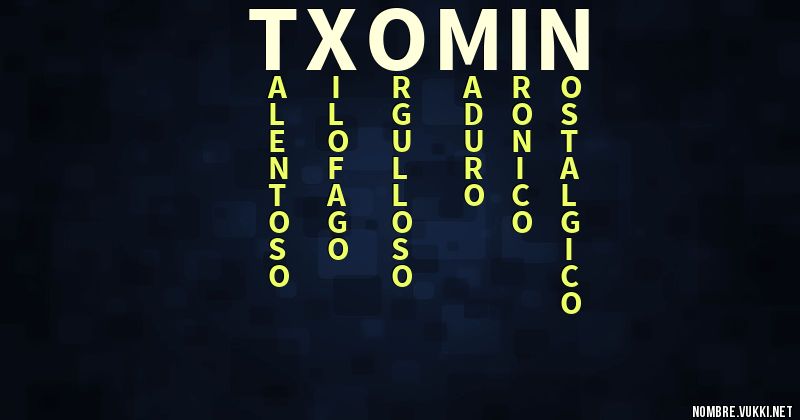 Acróstico txomin
