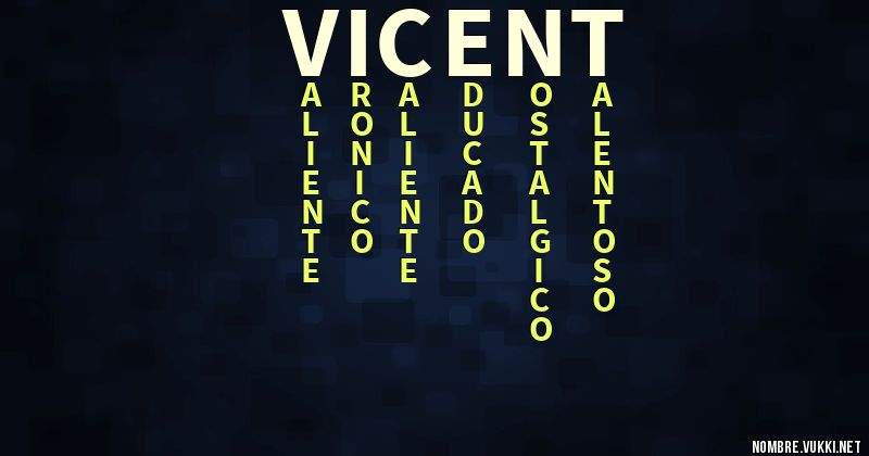 Acróstico vicent