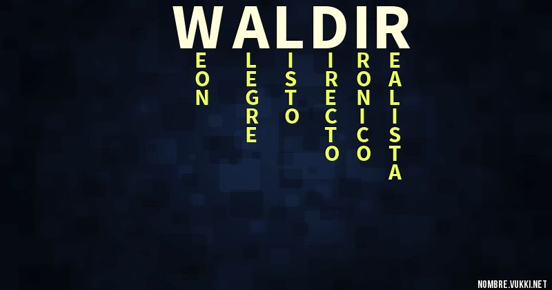 Acróstico waldir