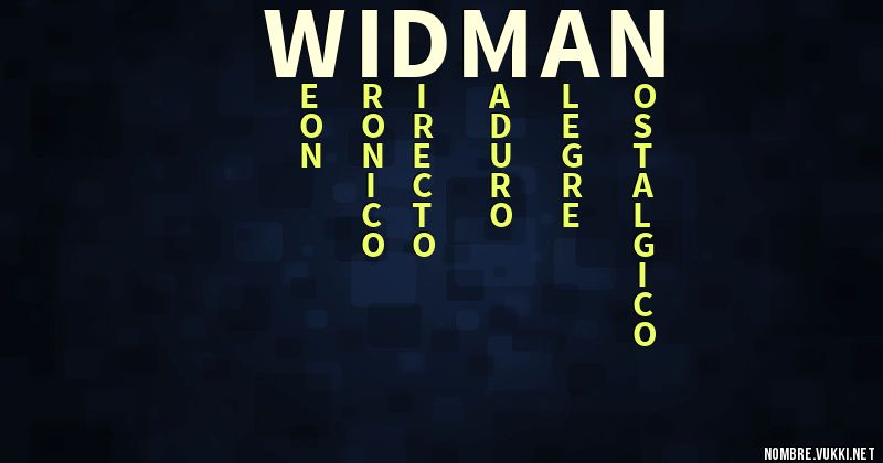 Acróstico widman