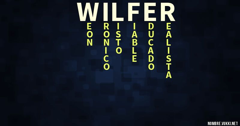 Acróstico wilfer