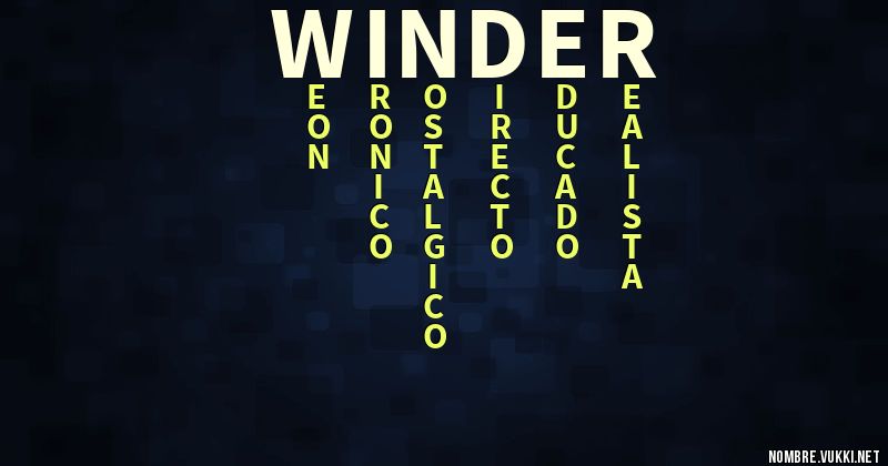 Acróstico winder