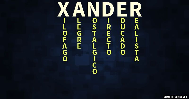 Acróstico xander