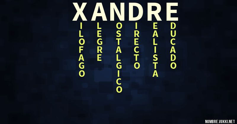 Acróstico xandre