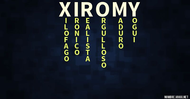 Acróstico xiromy