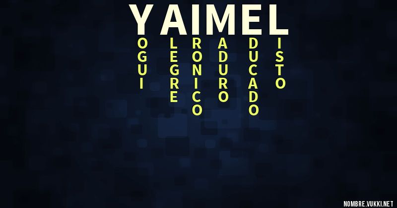 Acróstico yaimel