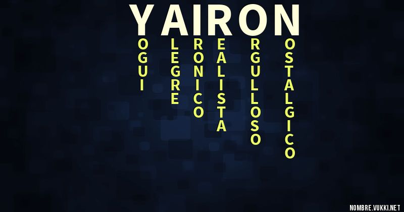 Acróstico yairon