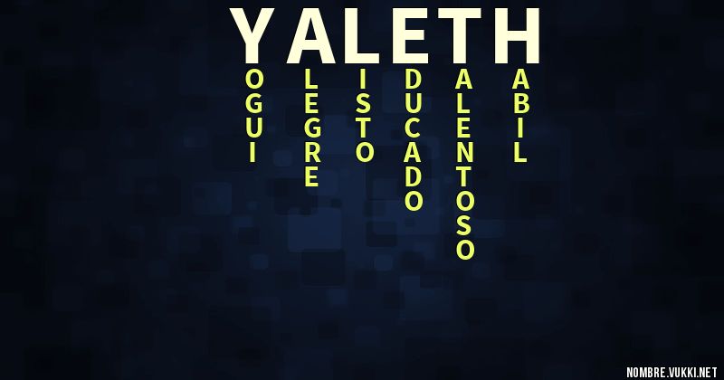 Acróstico yaleth