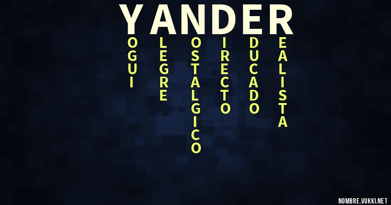 Acróstico yander