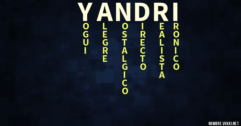 Acróstico yandri