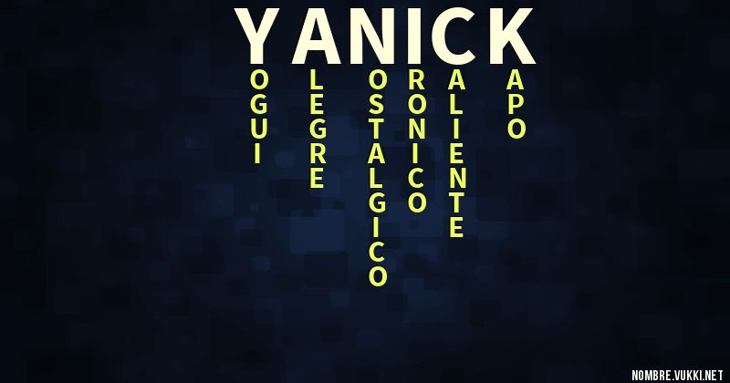 Acróstico yanick