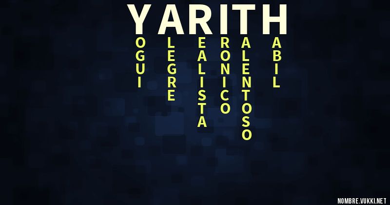 Acróstico yarith
