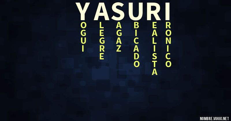 Acróstico yasuri