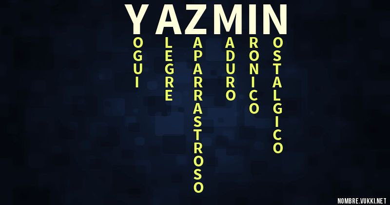 Acróstico yazmin