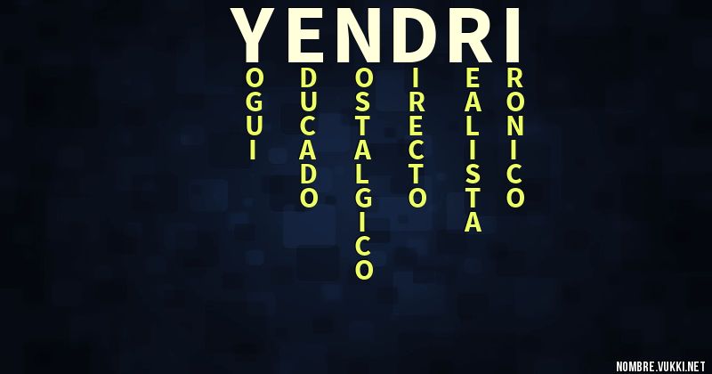 Acróstico yendri