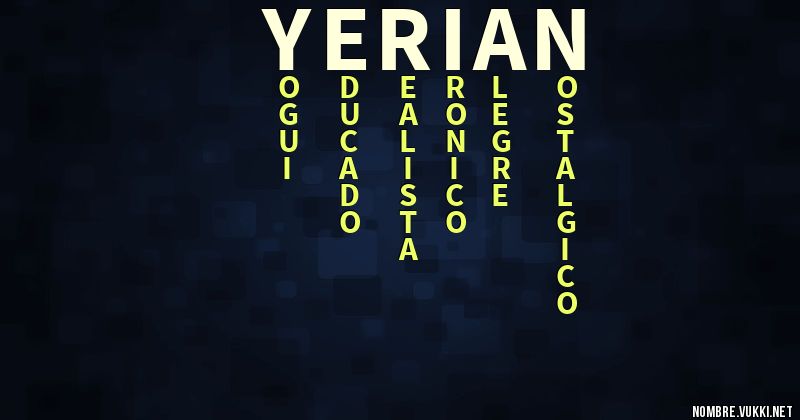 Acróstico yerian