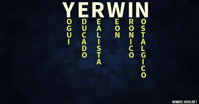 Acróstico yerwin