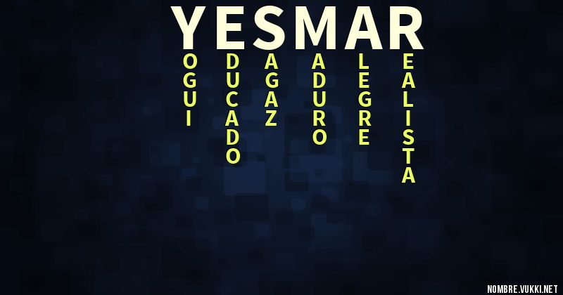 Acróstico yesmar