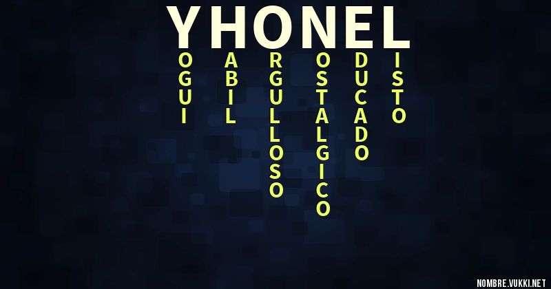 Acróstico yhonel