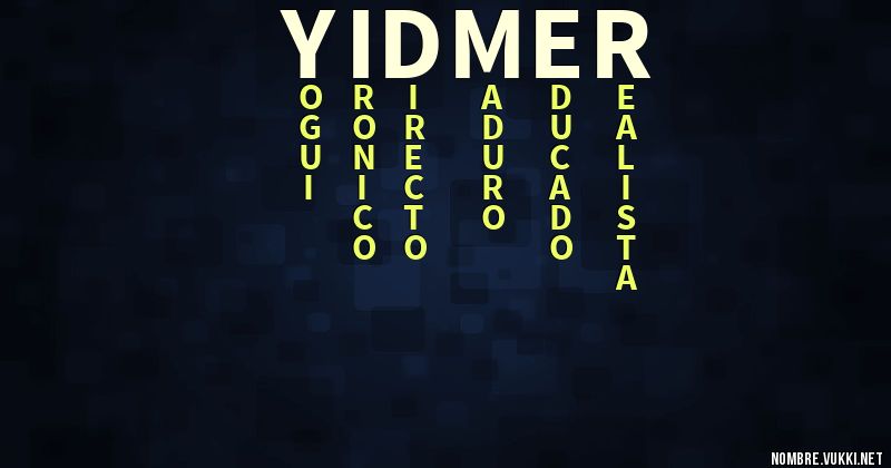 Acróstico yidmer