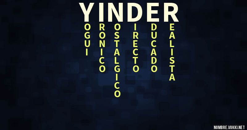 Acróstico yinder