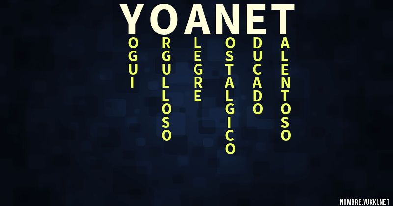 Acróstico yoanet