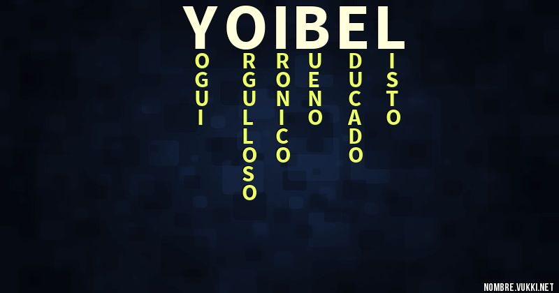 Acróstico yoibel