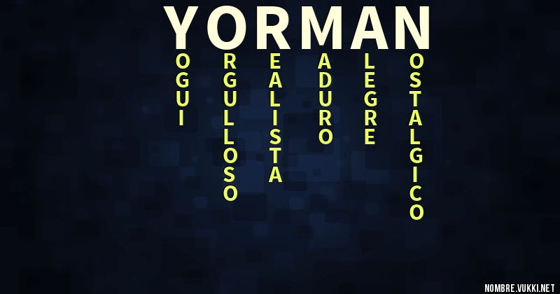 Acróstico yorman