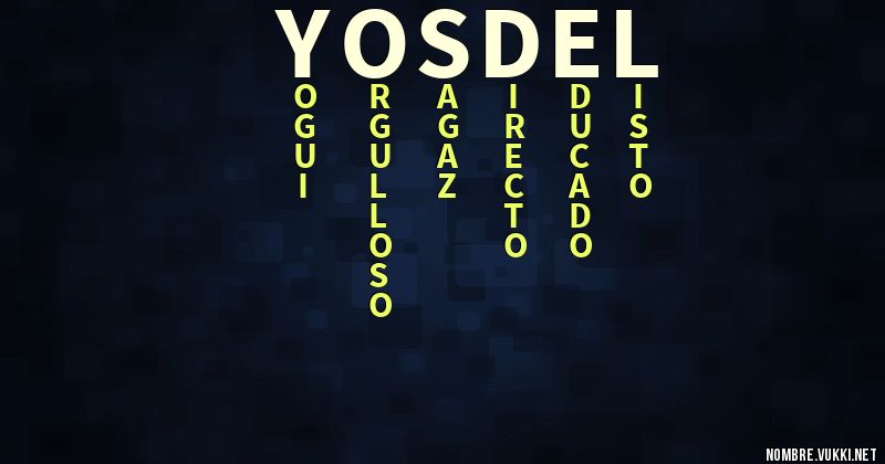 Acróstico yosdel