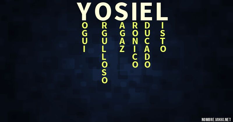 Acróstico yosiel