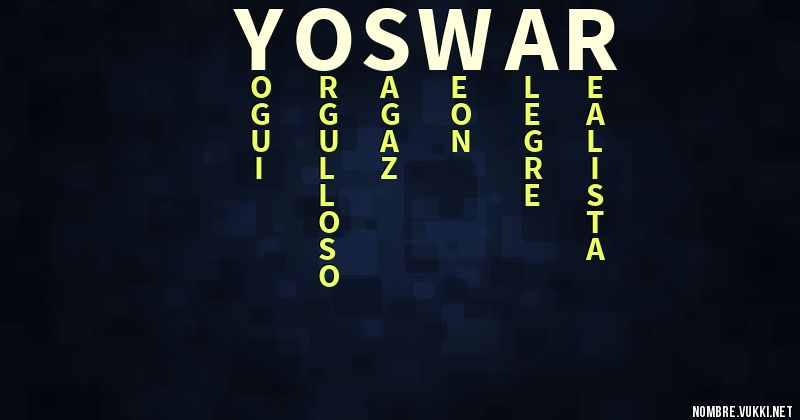 Acróstico yoswar