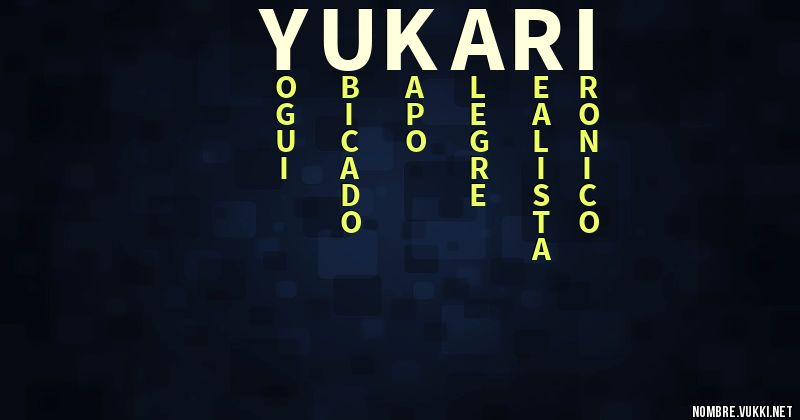 Acróstico yukari