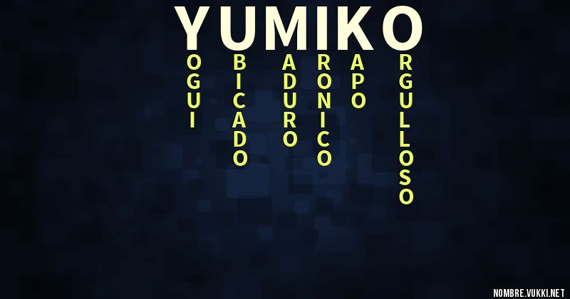 Acróstico yumiko
