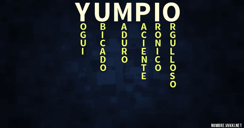 Acróstico yumpio
