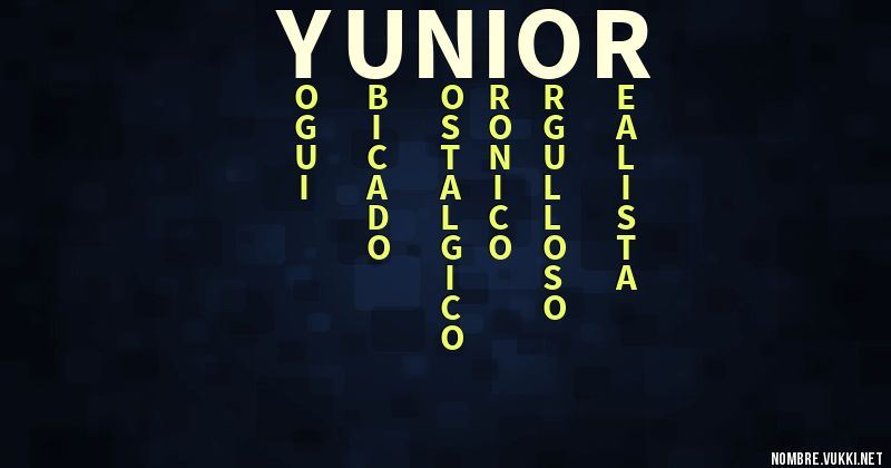 Acróstico yunior