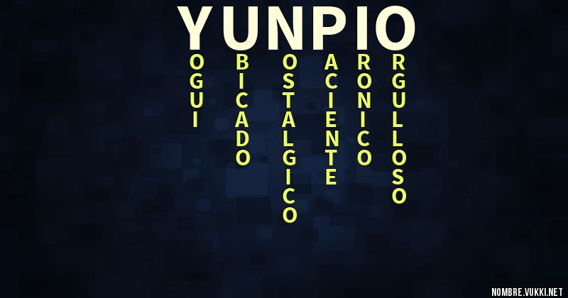 Acróstico yunpio