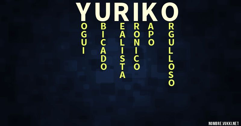 Acróstico yuriko