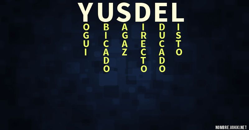 Acróstico yusdel