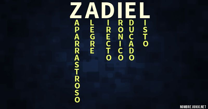 Acróstico zadiel