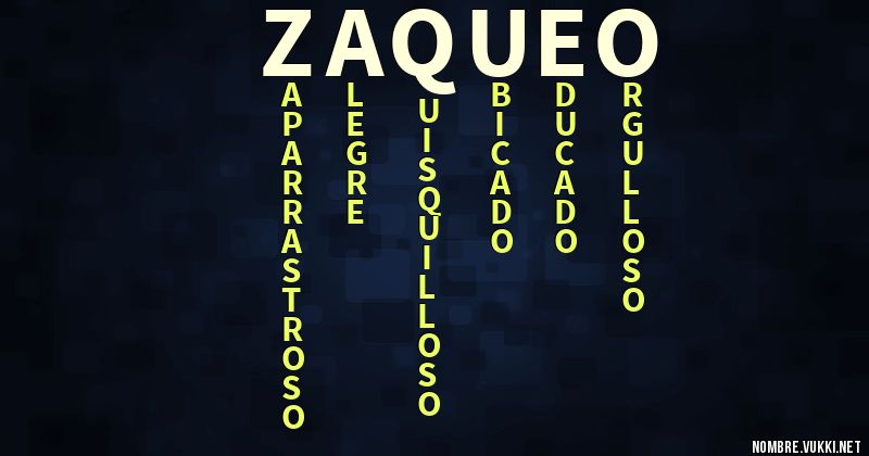 Acróstico zaqueo