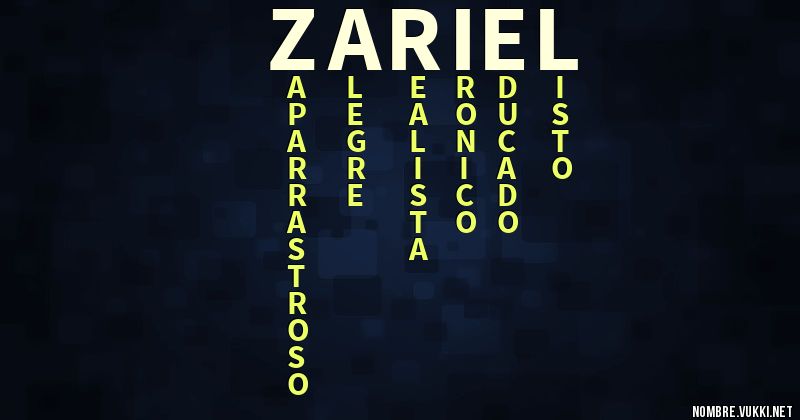 Acróstico zariel