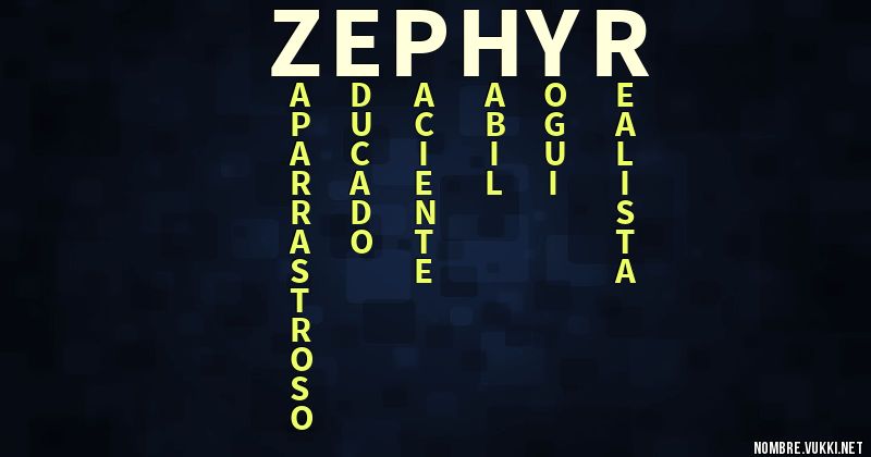Acróstico zephyr