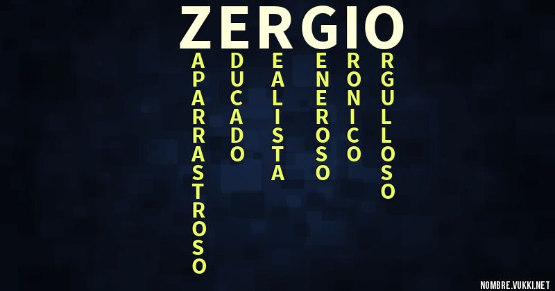 Acróstico zergio