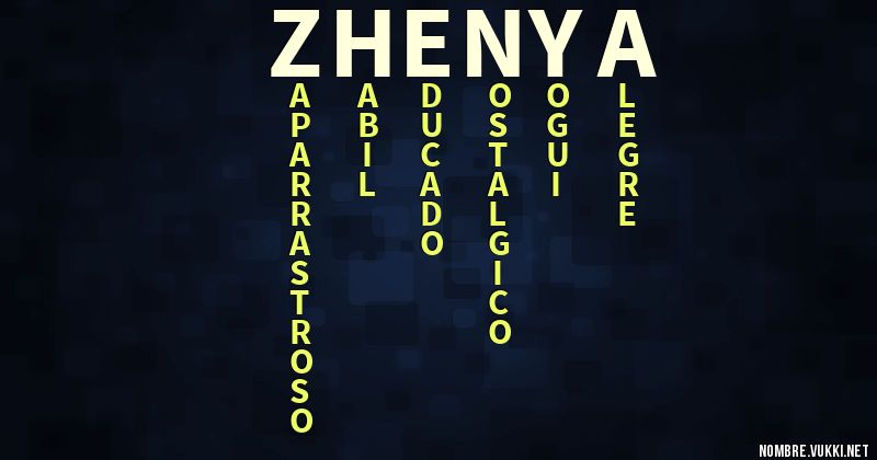 Acróstico zhenya