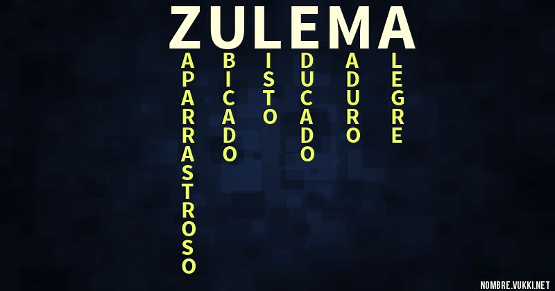 Acróstico zulema