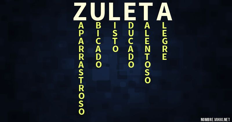 Acróstico zuleta