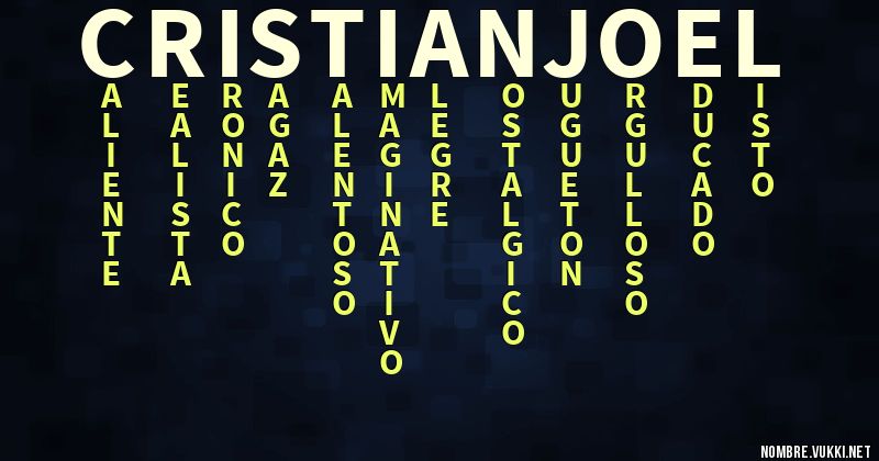 Acróstico cristian joel