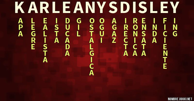 Acróstico karleanys disley
