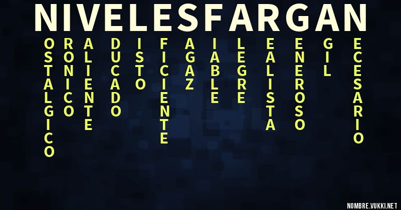 Acróstico 30 niveles fargan
